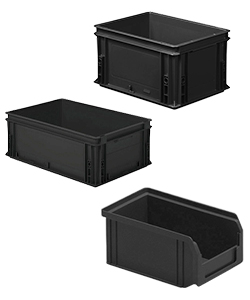Conductive containers and boxes