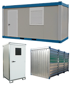 Metal sheds, portacabins and shipping containers, portable toilets