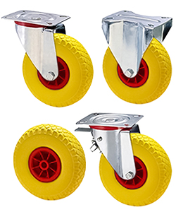 Non-marking rubber sack barrow wheels 