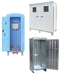 Prefabricated toilets and portable potty 