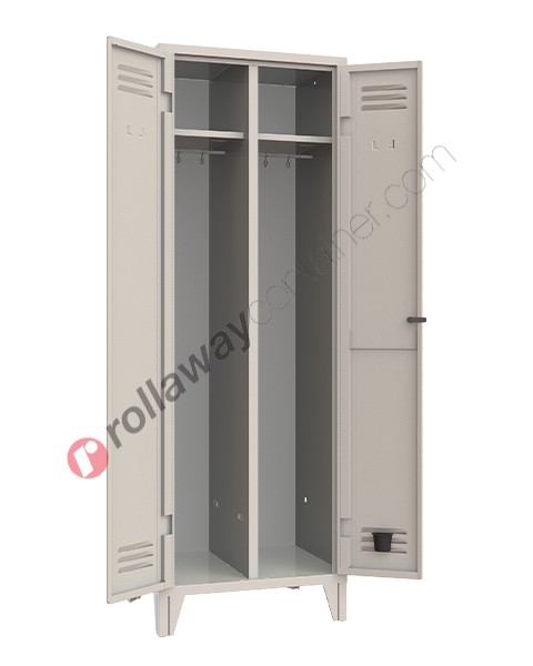 Clothes locker space saver metal 2 folding doors with lock monoblock Armet
