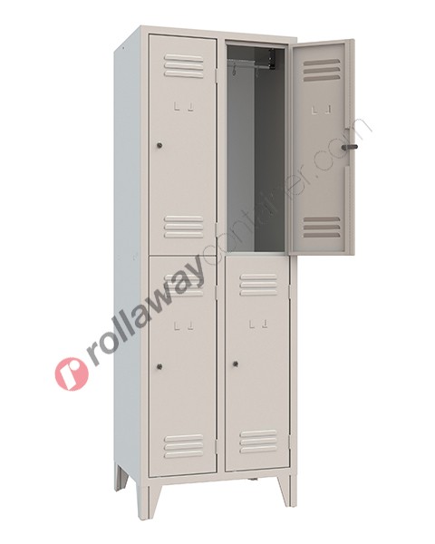 Locker wardrobe space saver metal 2 tier nest of 2 with lock monoblock Armet