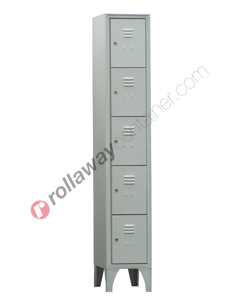 School locker metal 5 tier with lock Fasma