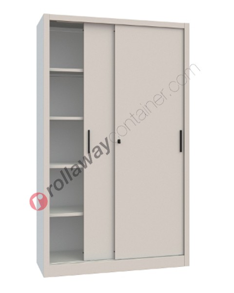 Metal storage cupboard 2 sliding doors H 200 Armet