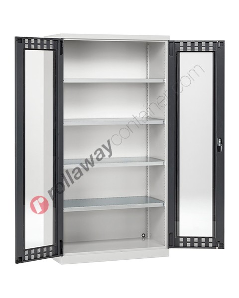 Workshop cabinet 1023x555 H 2000 mm with 2 polycarbonate doors