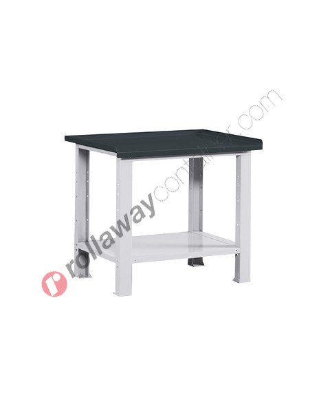 Work table with metal top 1031 x 705 H 855 mm Work