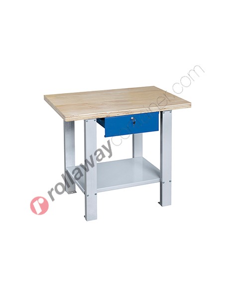 Work table with wooden top 1000 x 640 H 865 mm B022/10