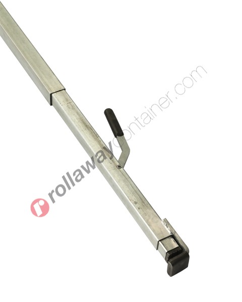 Load bar horizontal telescopic in steel from 1.96 m to 2.91 m