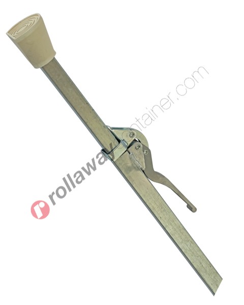 Load bar telescopic square in zinc-plated steel from 1.88 m to 2.86 m