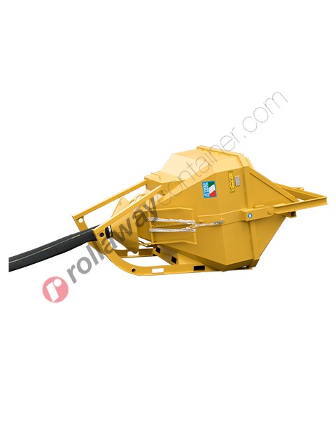 Laydown concrete bucket with rubber hose capacity up to 7800 kg