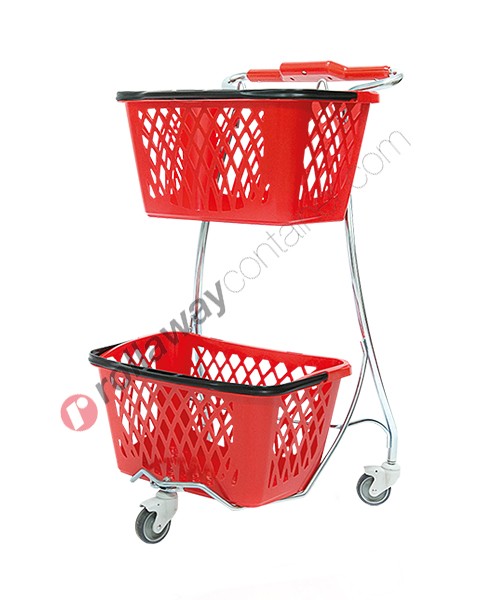 Steel basket trolley