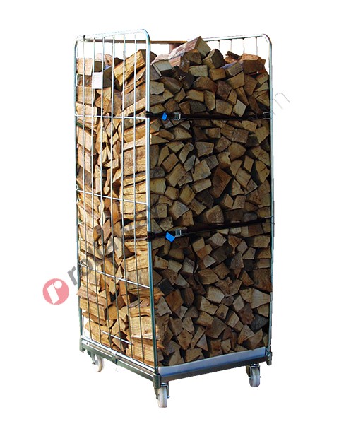 Steel firewood holder