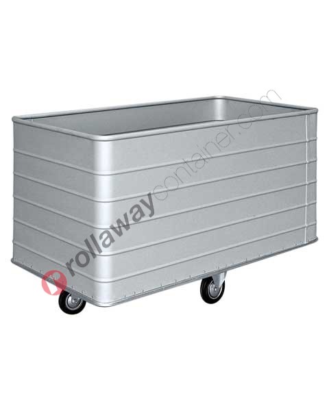 Laundry trolley in aluminum for laundry