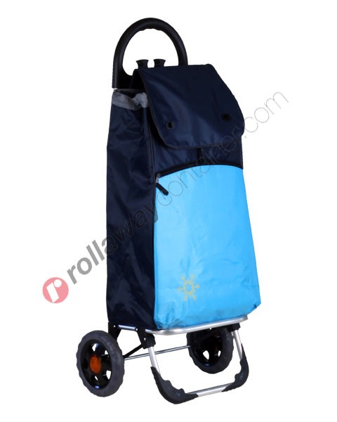 Shopping bag on wheels in aluminum with thermal bag Kanguro Ice