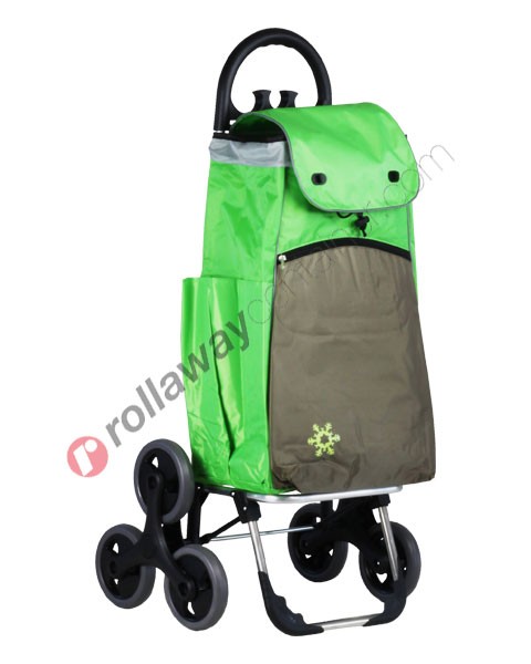 Stair climbing shopping trolley in aluminum with thermal bag Koala Ice
