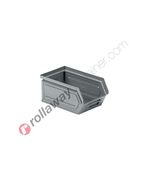 Open fronted metal storage box 160/140 x 95 H 75
