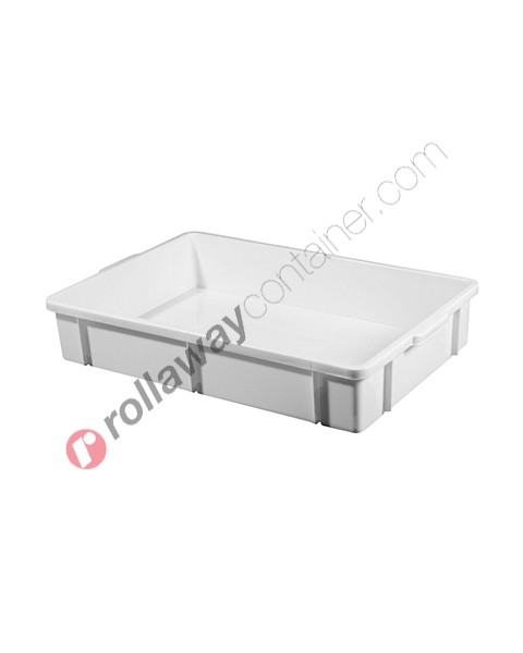 Plastic stackable dough proofing box 650 x 427 H 65 mm