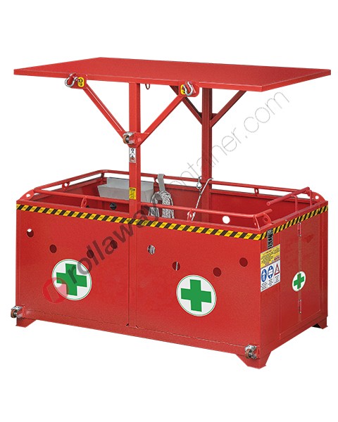 First Aid crane man basket capacity kg 600 and 5 operators