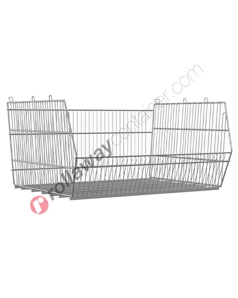 Wire storage basket insertable