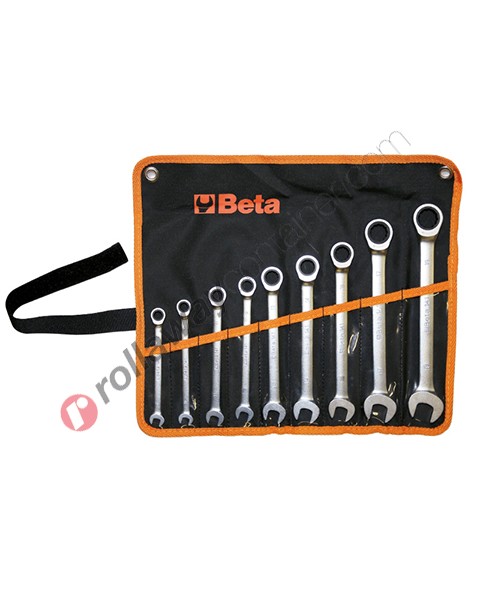 Ratcheting combination spanners Beta 141/B9 set of 9 spanners