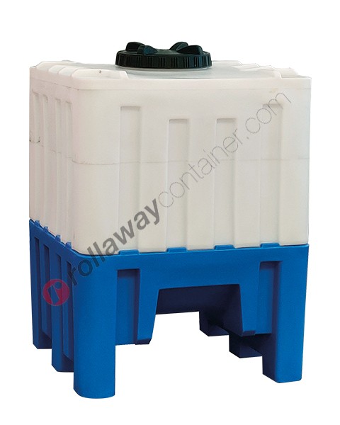 Conical plastic tank 45° with lid