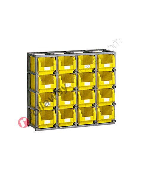 Configure your stackable shelving H 885 mm for open fronted storage bins
