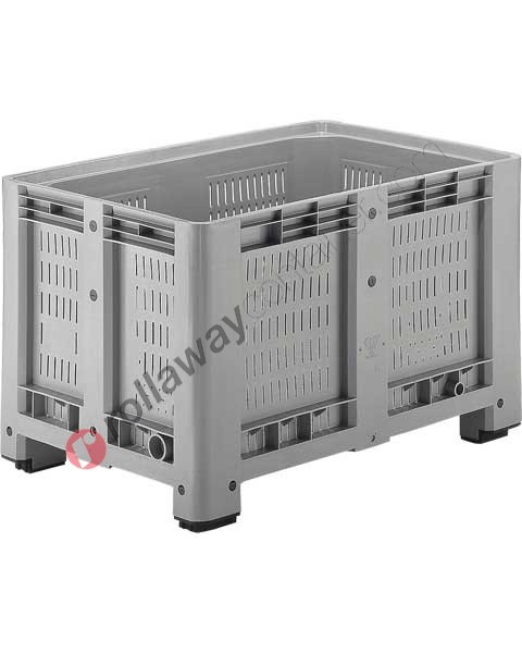 Vented plastic pallet box 1200 x 800 H 760 heavy 470 litres