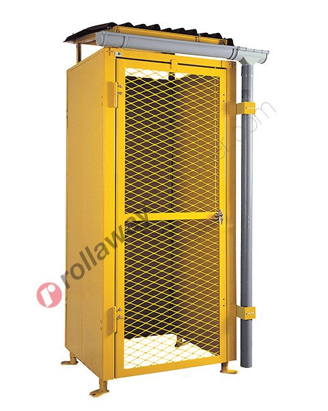 Gas cage in galvanized and painted steel certified