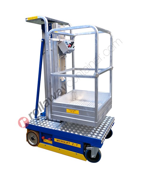 Compact elevating work platform capacity kg 200 Microlift Z – T with lateral protection 