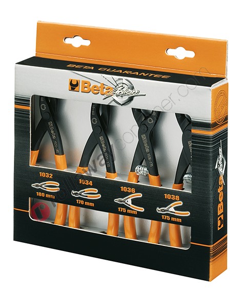 Circlip pliers set Beta 1031/S4 with 4 pliers