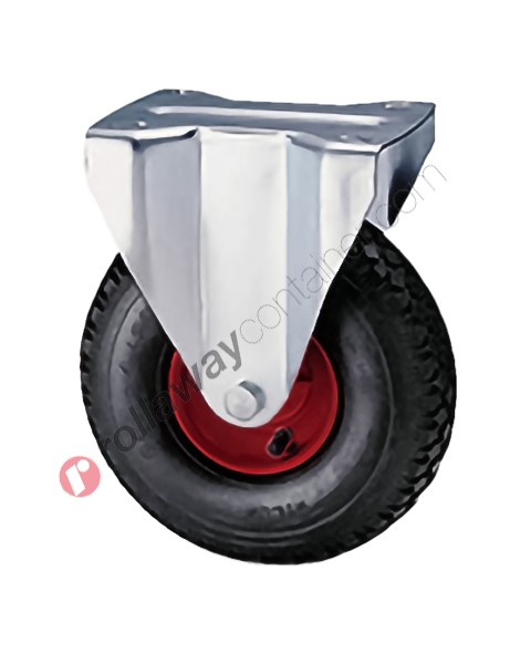 Pneumatic fixed sack truck wheel