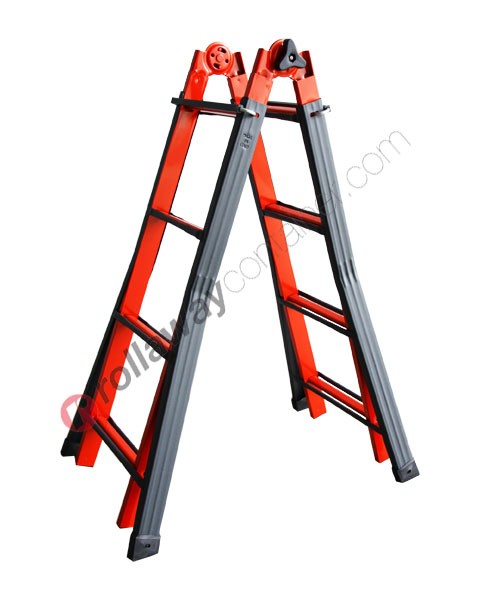 Semi-professional multi purpose ladder in steel Serafina