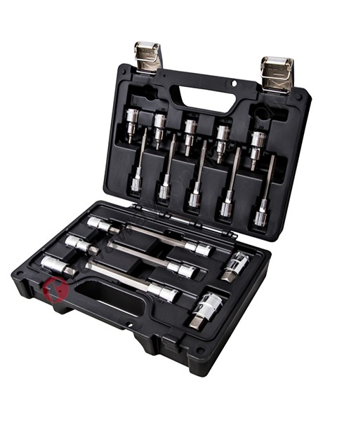 Sockets set Beta 923E-PE/C18 with 18 wrenches for hexagon screw