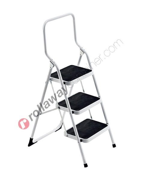 Folding step stool in steel for domestic use Gripstep