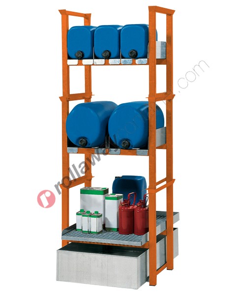 Drum and small container dispensing station with 205 lt spill pallet