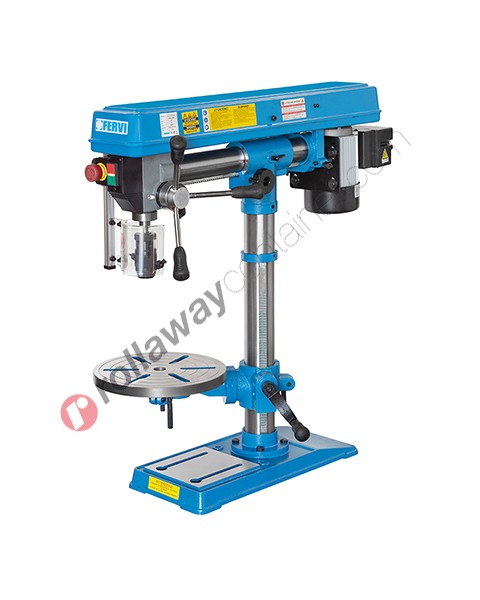 Radial bench drill press Fervi 0757 with drive belt