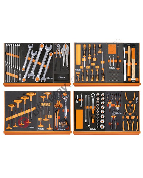 Beta tools in soft thermoformed tray 5904VG/3M with 130 tools