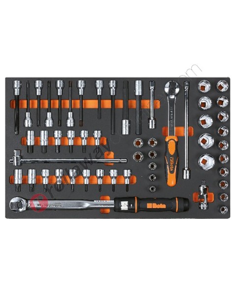 Beta tools in soft thermoformed tray M115 with 54 tools