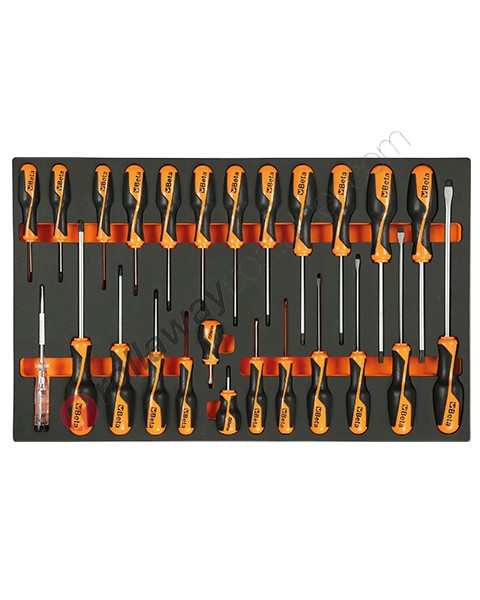 Beta tools in soft thermoformed tray M195 with 25 tools