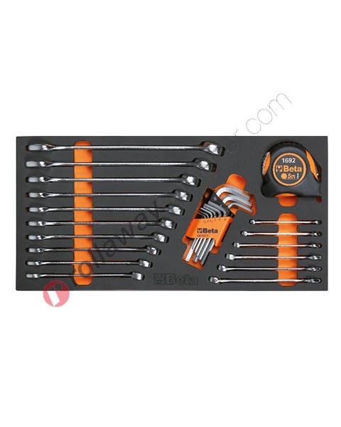 Beta tools in soft thermoformed tray MC12 with 26 tools
