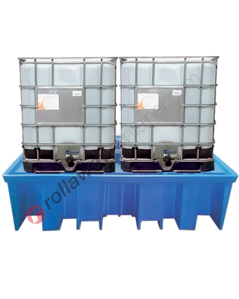 IBC pallet 1100 liter in polyethylene for direct loading tanks 2360 x 1450 x 600 mm