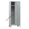 Clothes locker space saver metal 2 doors with lock 2 places monoblock Fasma