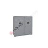 Metal storage cupboard H 80 2 doors 1 shelf with lock