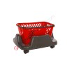 Plastic shopping basket stacker 22 liters