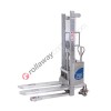 Electric pallet stacker inox with manual push Kg 600 10-SE 1150 x 560 mm