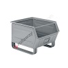 Open fronted metal storage box with skids on long side 520/450 x 450 H 390