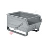 Open fronted metal storage box with skids on long side 700/630 x 450 H 390