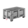 Plastic pallet box for industry 1200 x 800 H 580 heavy 330 liters