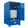 IBC storage cabinet in galvanized painted steel 1530 x 1720 x 2585 mm with spill pallet