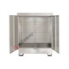 Drum storage cabinet in galvanized steel 1410 x 1350 x 1680 mm with spill pallet for 4 x 200 lt drums
